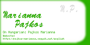 marianna pajkos business card